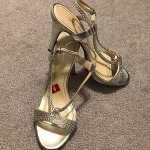 Caparros silver high heels
